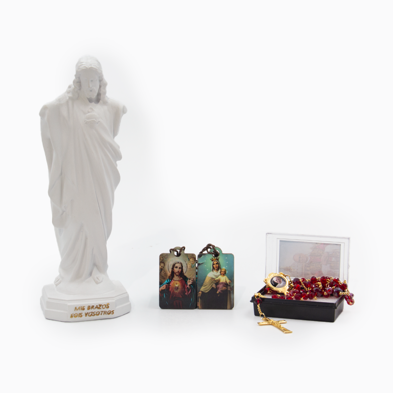 Kit Mis Brazos Sois Vosotros + Camándula Papa León XIV + obsequio Escapulario