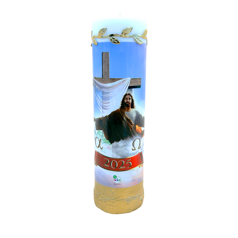 Kit Cirio Pascual + Base + obsequio Escapulario