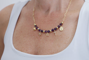 Combo 2: Collar + Aretes Madres + Pulsera Ángel de la Guarda + Obsequio Corazón de Jesús