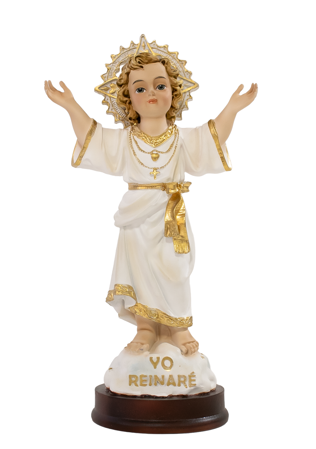 Kit Divino Niño Jesús + Camándula + obsequio imagen Virgen del Carmen