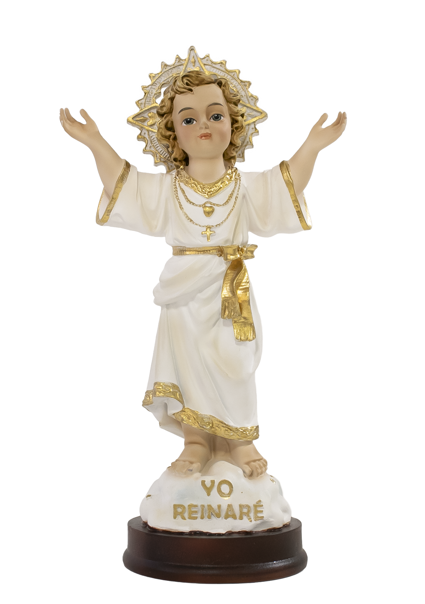 Kit Divino Niño Jesús + Camándula + obsequio imagen Virgen del Carmen