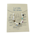 Pulsera La Vida De Jesùs plateada